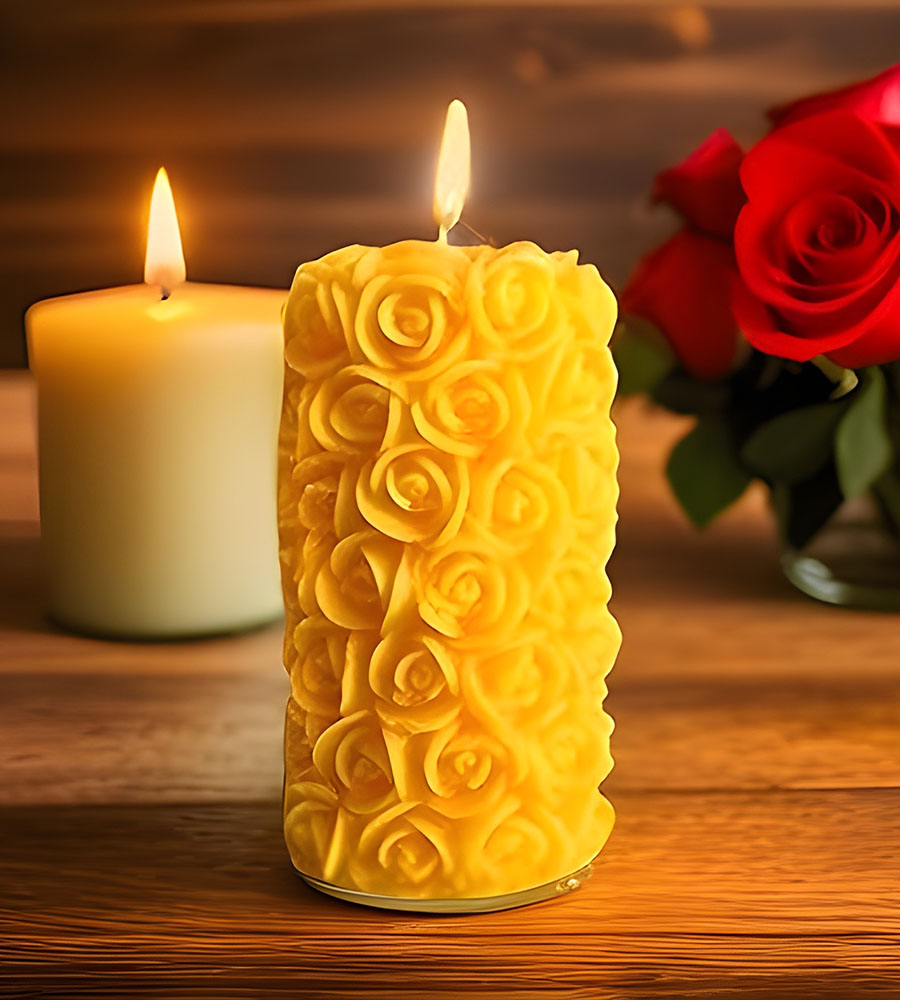 Rose Flower Shape Candle for Home Decor