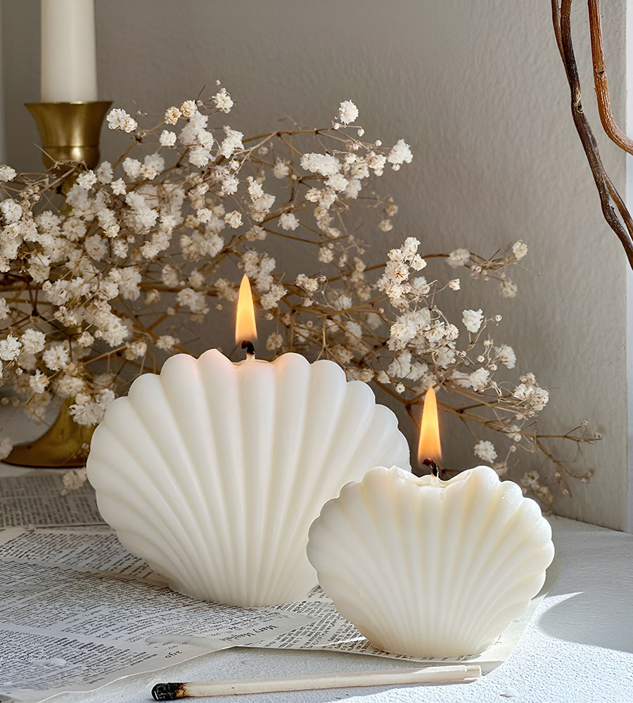 GLOWENCE Classic Sea Shell Candle