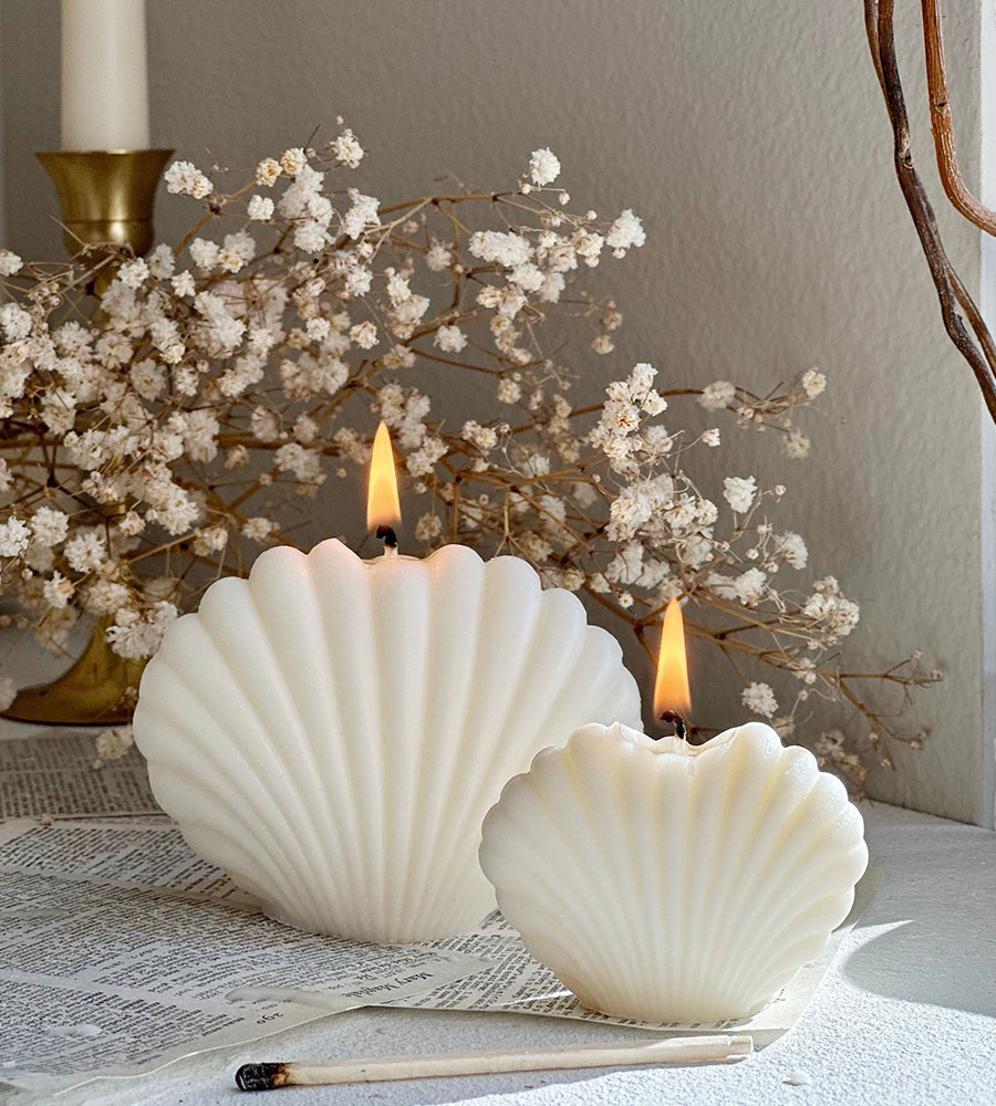 GLOWENCE Classic Sea Shell Candle - Image 3