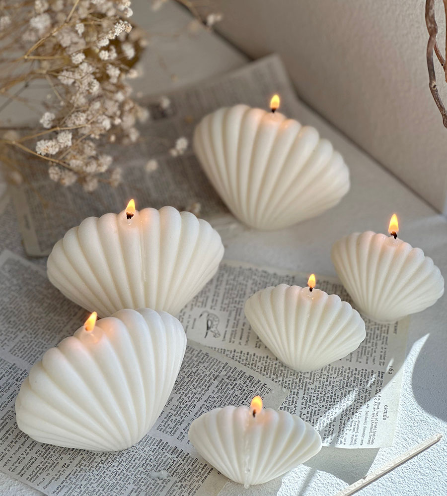 GLOWENCE Classic Sea Shell Candle - Image 5