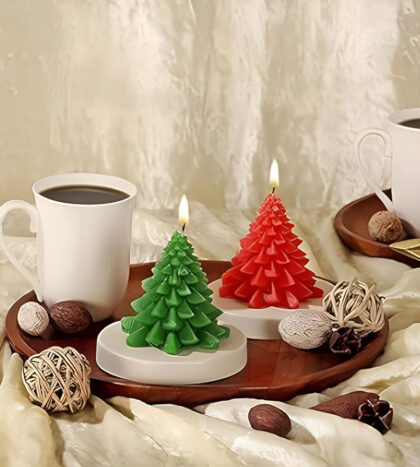 Wax Candles Premium Small Christmas Tree