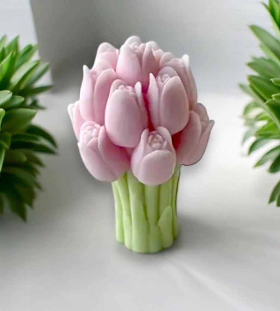 Tulip Bouquet Glowence Scented Candle